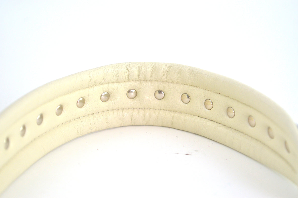 Valentino Garavani Rockstud Spike Shoulder Bag Light Ivory