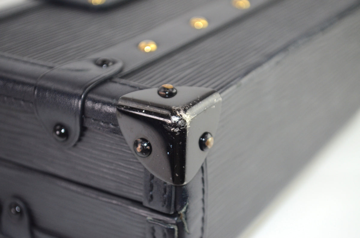 Louis Vuitton Petite Malle Epi Leder Schwarz 3 Crosses
