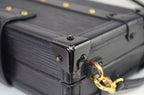 Louis Vuitton Petite Malle Epi Leder Schwarz 3 Crosses