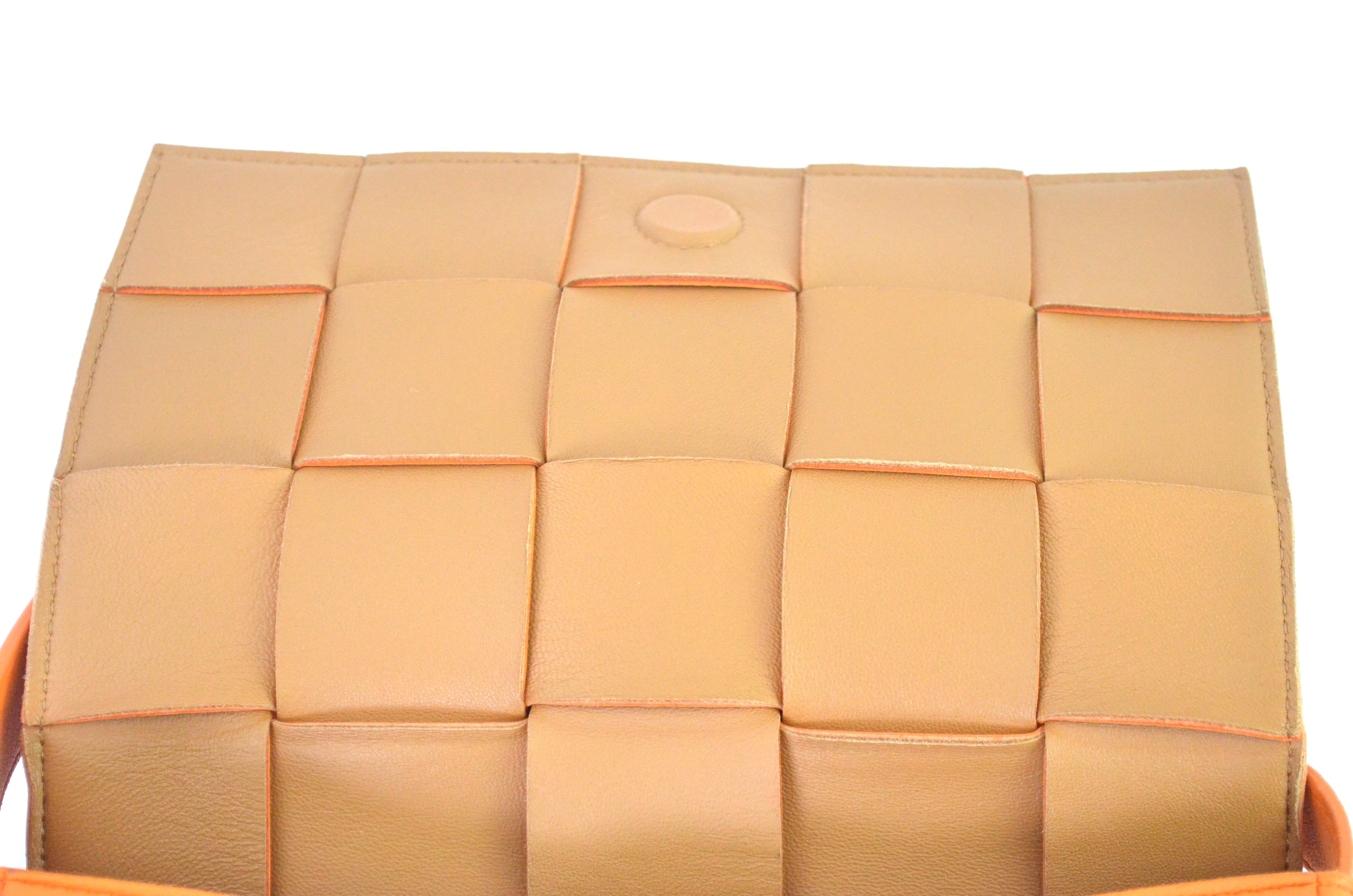 Bottega Veneta Intrecciato Camera Bag Umhängetasche Leder Orange