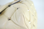 Valentino Garavani Rockstud Spike Shoulder Bag Light Ivory