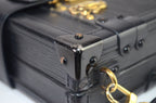 Louis Vuitton Petite Malle Epi Leder Schwarz 3 Crosses