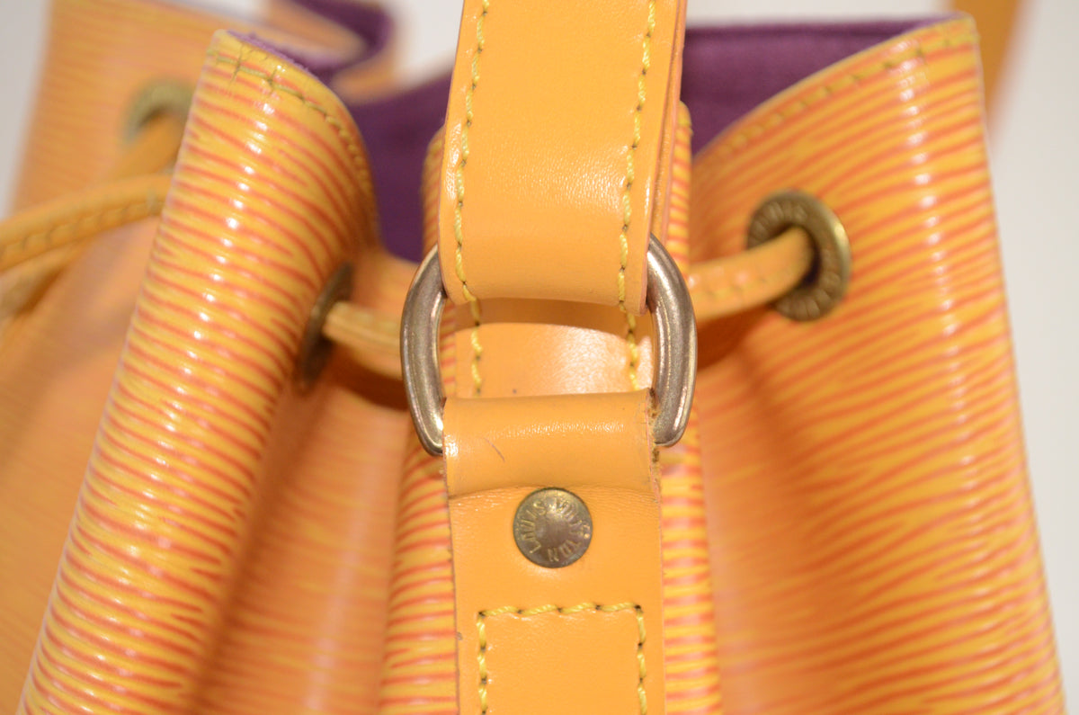 Louis Vuitton Petit Noé Epi Leder Gelb