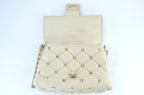 Valentino Garavani Rockstud Spike Shoulder Bag Light Ivory
