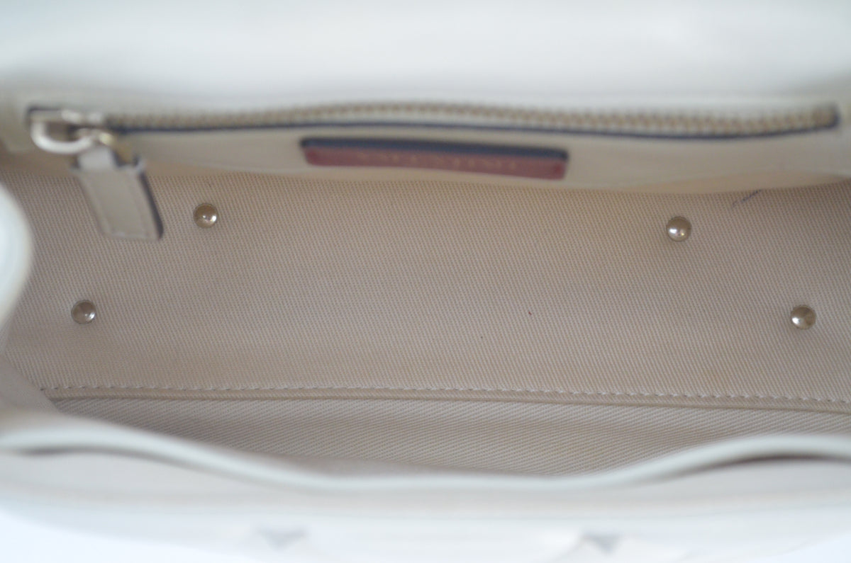 Valentino Garavani Rockstud Spike Shoulder Bag Light Ivory