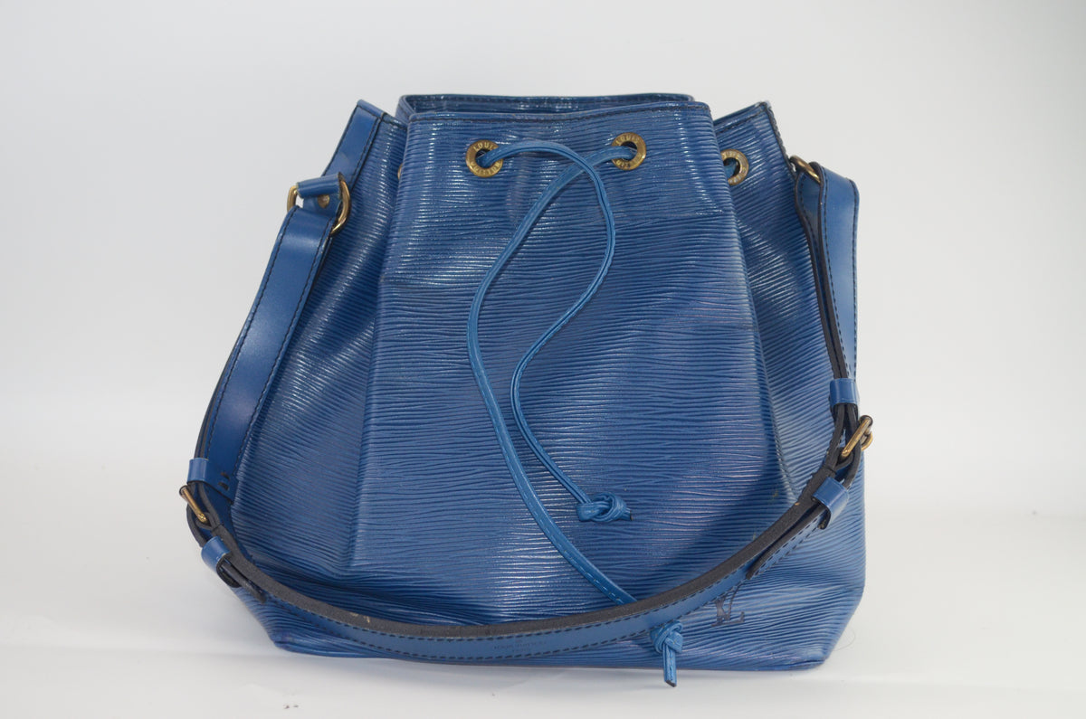 Louis Vuitton Petit Noé Epi Leder Toledo Blau