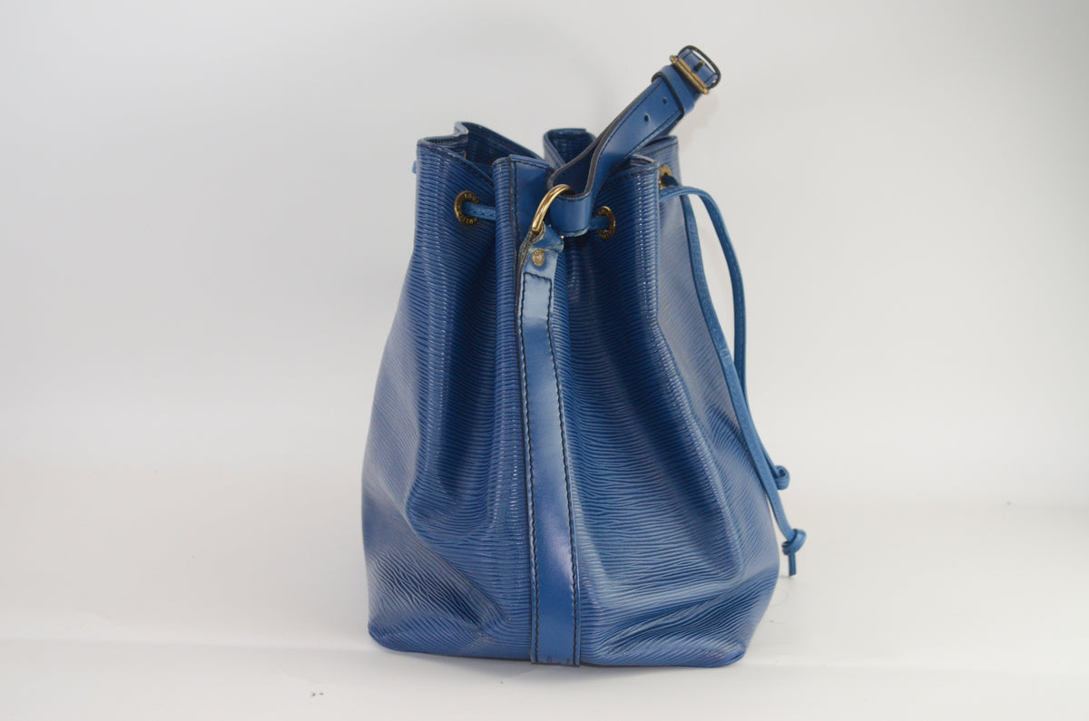 Louis Vuitton Petit Noé Epi Leder Toledo Blau