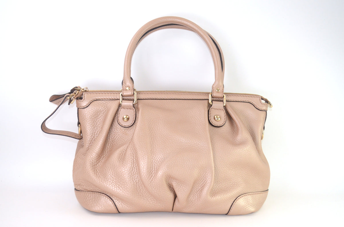 Gucci Sukey Medium Tote Leder Rose Beige