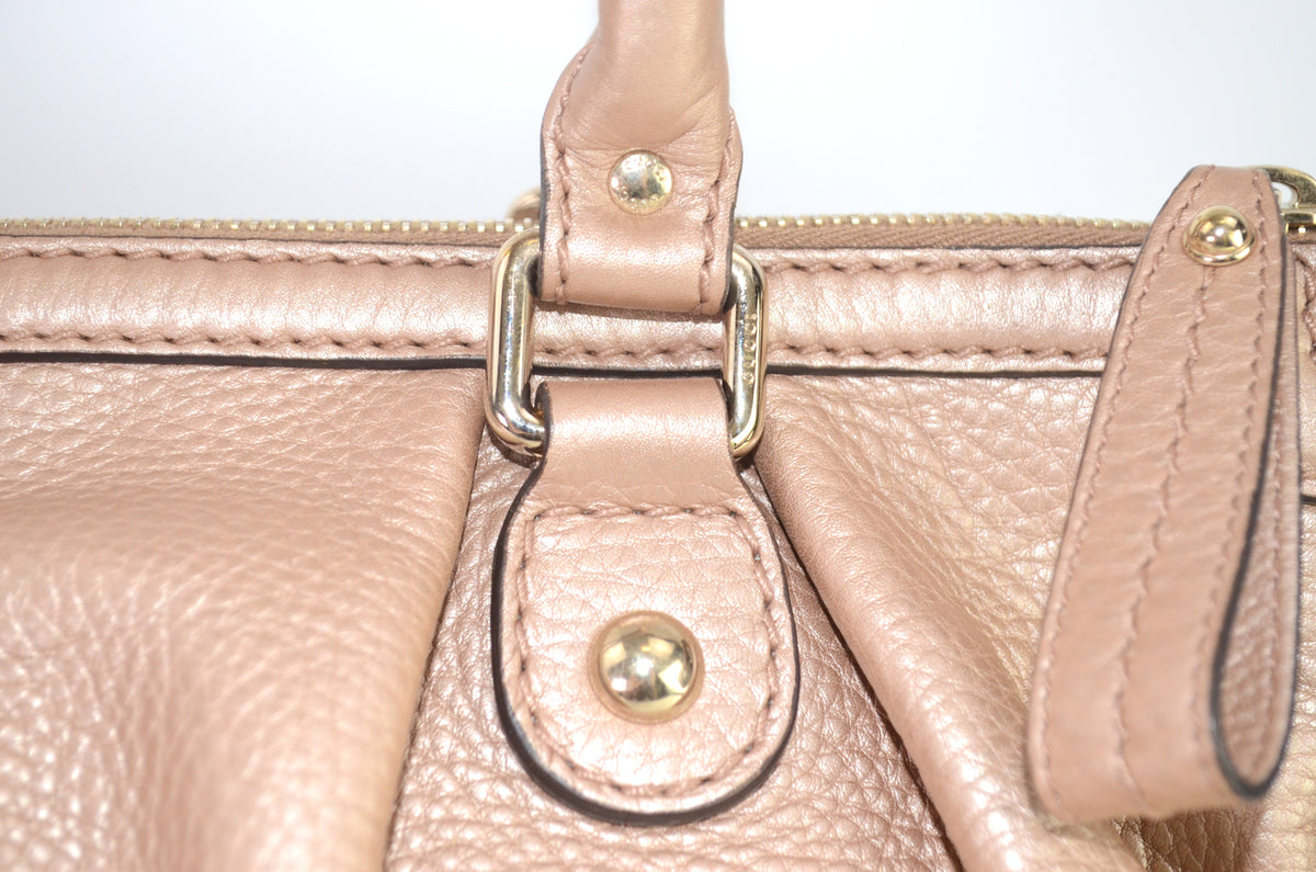 Gucci Sukey Medium Tote Leder Rose Beige