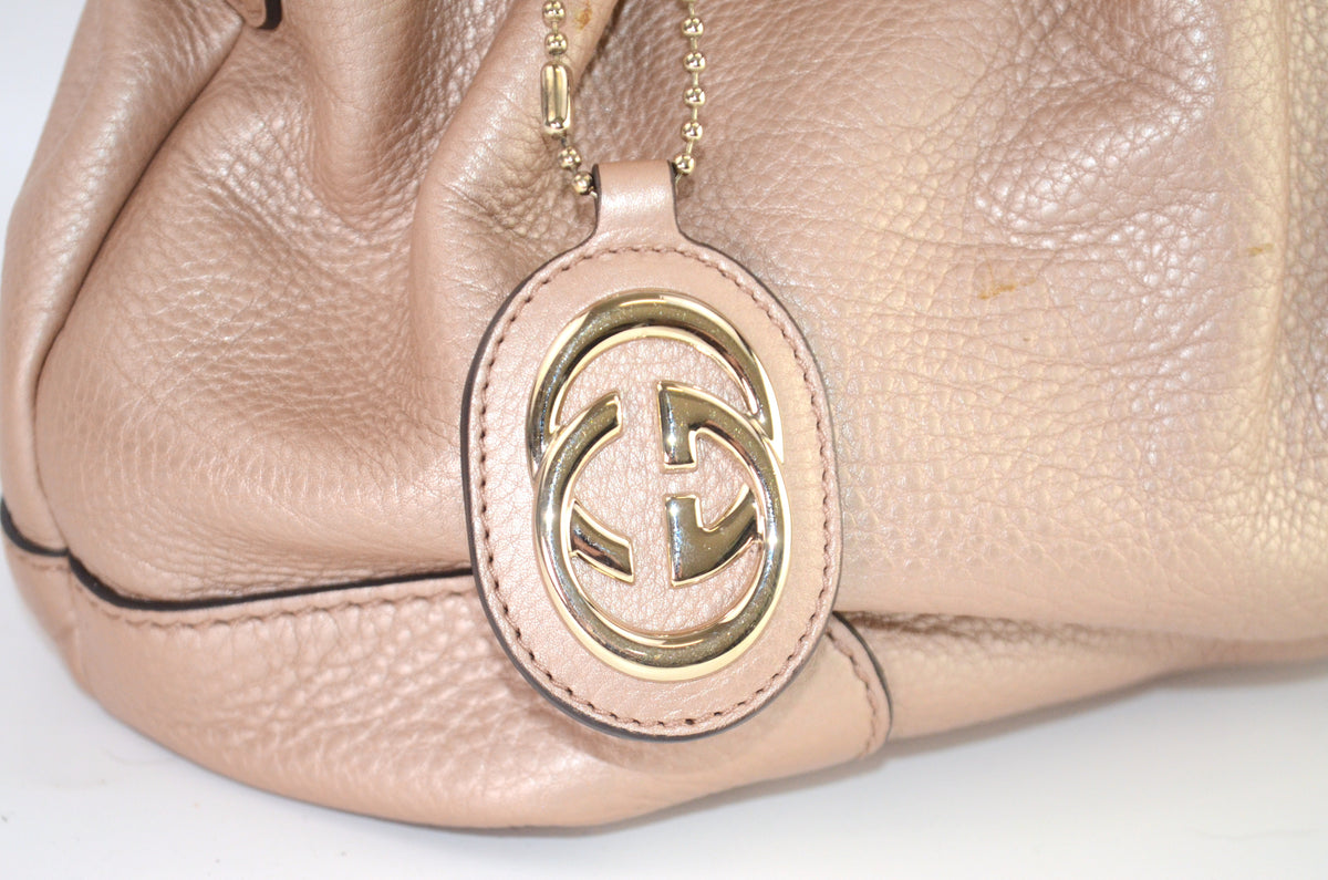 Gucci Sukey Medium Tote Leder Rose Beige