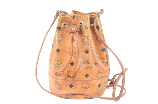 MCM Mini Drawstring Bucket Bag