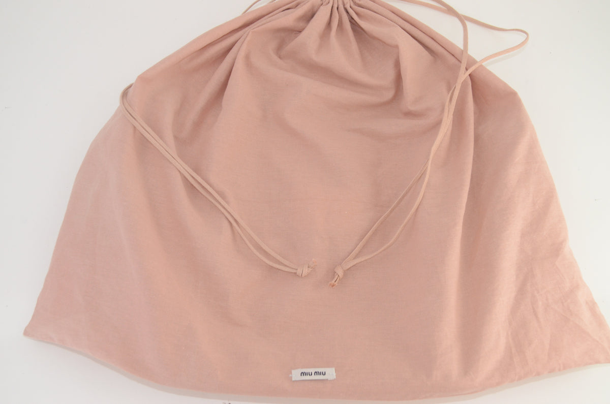 Miu Miu Madras Pushlock Tote Handtasche Leder Beige