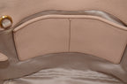 Miu Miu Madras Pushlock Tote Handtasche Leder Beige