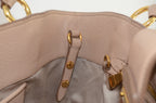 Miu Miu Madras Pushlock Tote Handtasche Leder Beige