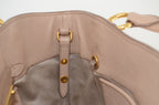 Miu Miu Madras Pushlock Tote Handtasche Leder Beige