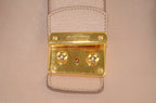 Miu Miu Madras Pushlock Tote Handtasche Leder Beige