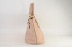 Miu Miu Madras Pushlock Tote Handtasche Leder Beige