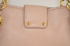 Miu Miu Madras Pushlock Tote Handtasche Leder Beige