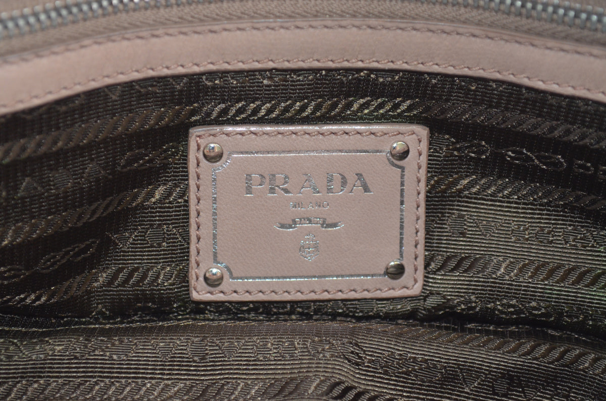 Prada Nappa Gaufre Small Chain Flap Bag Beige