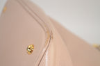 Miu Miu Madras Pushlock Tote Handtasche Leder Beige