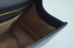 Gucci Sylvie Schultertasche Leder Schwarz mit Webstreifen