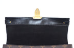 Louis Vuitton One Handle Flap Bag MM Monogram Schwarz