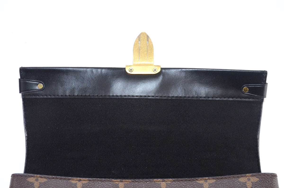 Louis Vuitton One Handle Flap Bag MM Monogram Schwarz