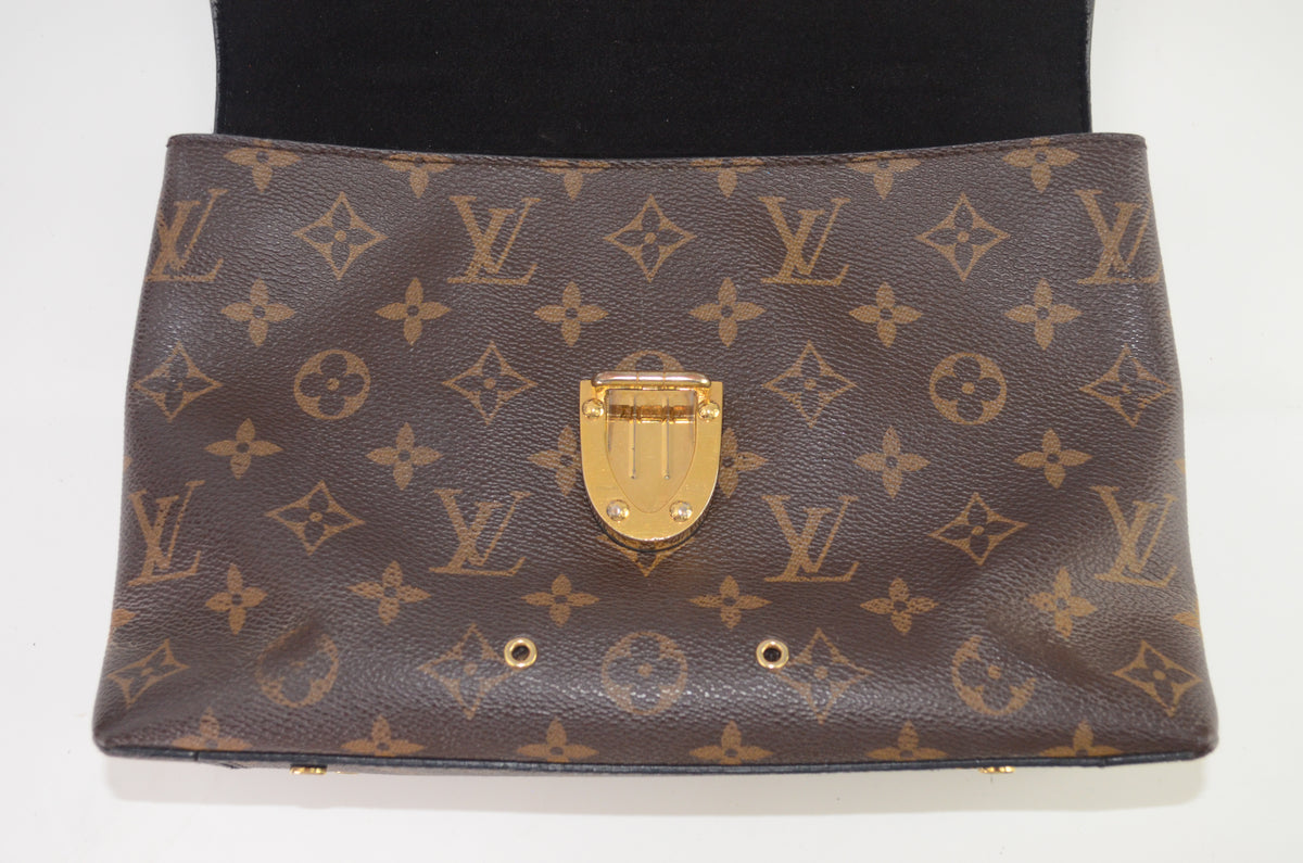 Louis Vuitton One Handle Flap Bag MM Monogram Schwarz