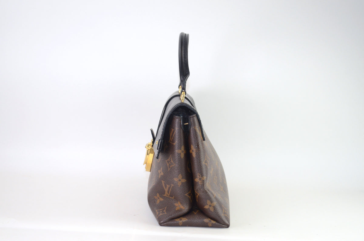Louis Vuitton One Handle Flap Bag MM Monogram Schwarz
