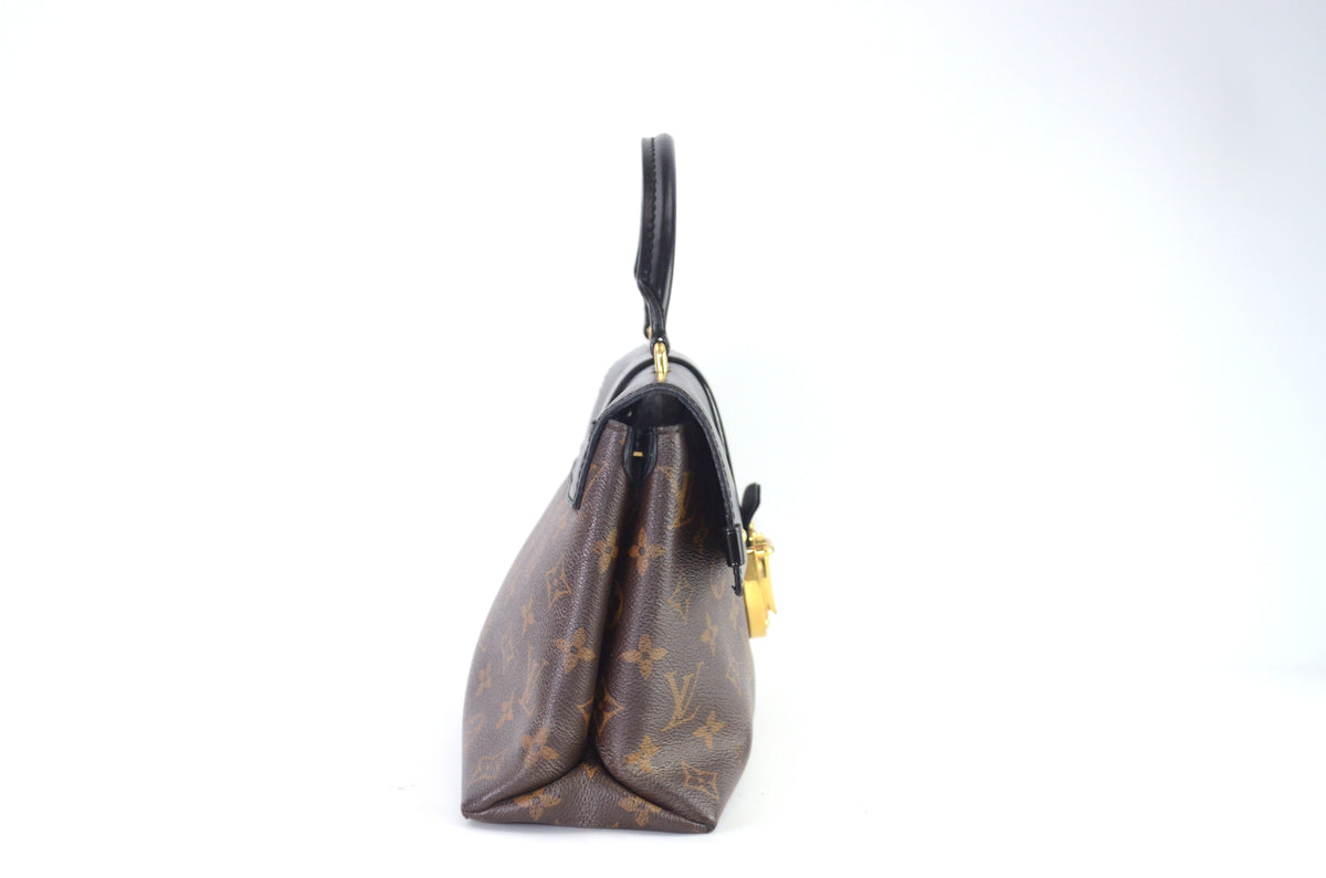 Louis Vuitton One Handle Flap Bag MM Monogram Schwarz