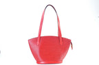 Louis Vuitton Saint Jacques Schultertasche Epi Leder Rot
