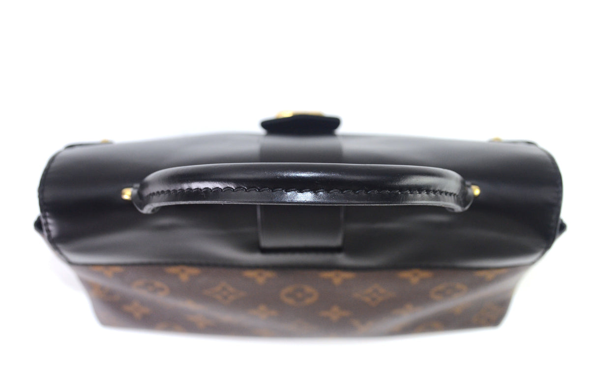 Louis Vuitton One Handle Flap Bag MM Monogram Schwarz