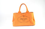 Prada Canapa Canvas Handtasche Orange