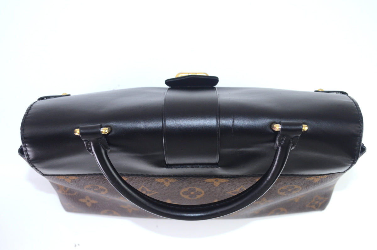 Louis Vuitton One Handle Flap Bag MM Monogram Schwarz