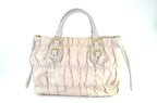 Prada Tessuto Gaufre Tote Nylon Beige