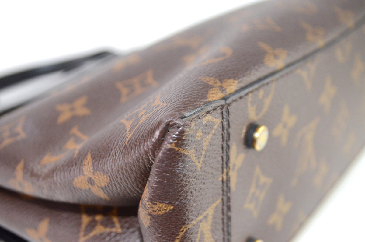 Louis Vuitton One Handle Flap Bag MM Monogram Schwarz