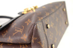 Louis Vuitton One Handle Flap Bag MM Monogram Schwarz