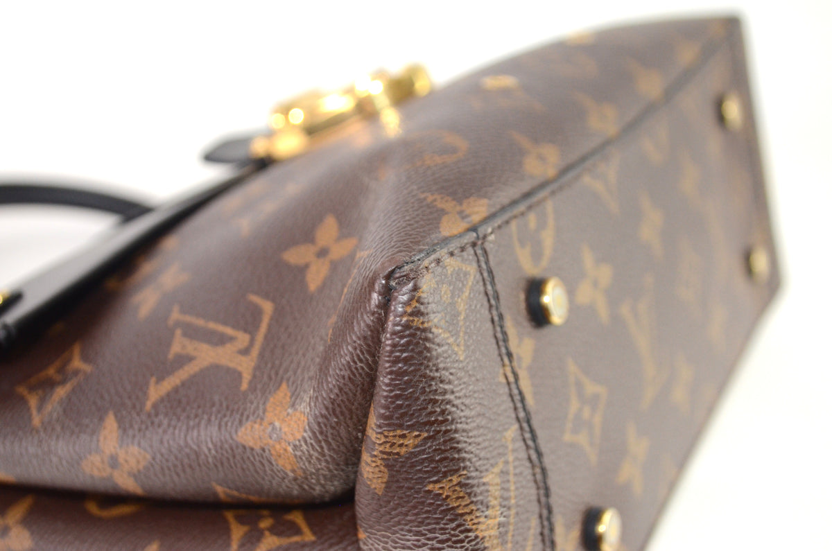 Louis Vuitton One Handle Flap Bag MM Monogram Schwarz
