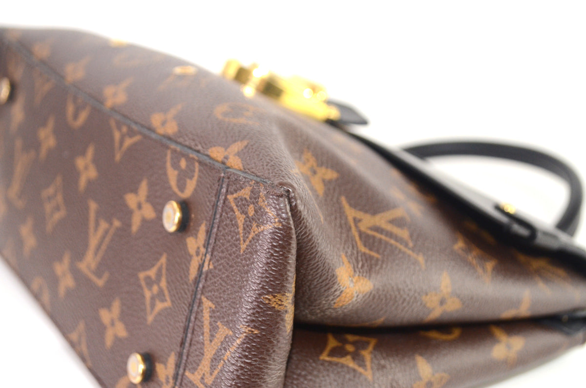 Louis Vuitton One Handle Flap Bag MM Monogram Schwarz