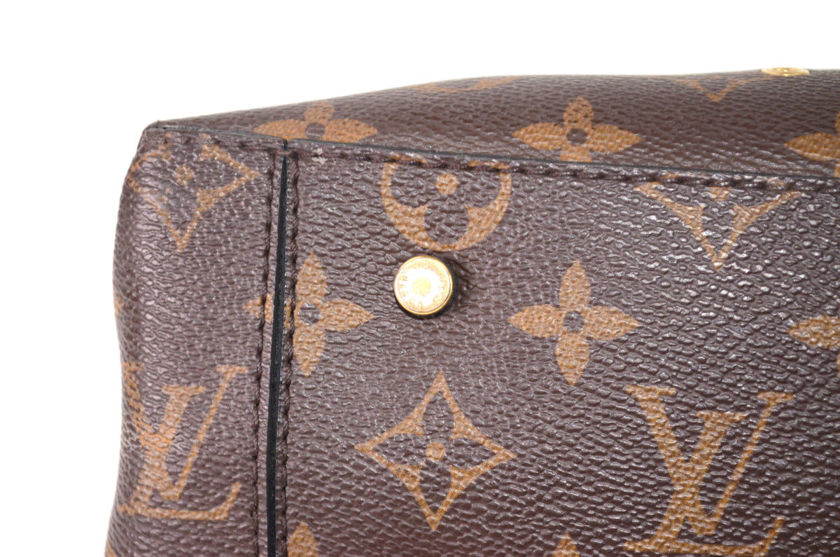 Louis Vuitton One Handle Flap Bag MM Monogram Schwarz