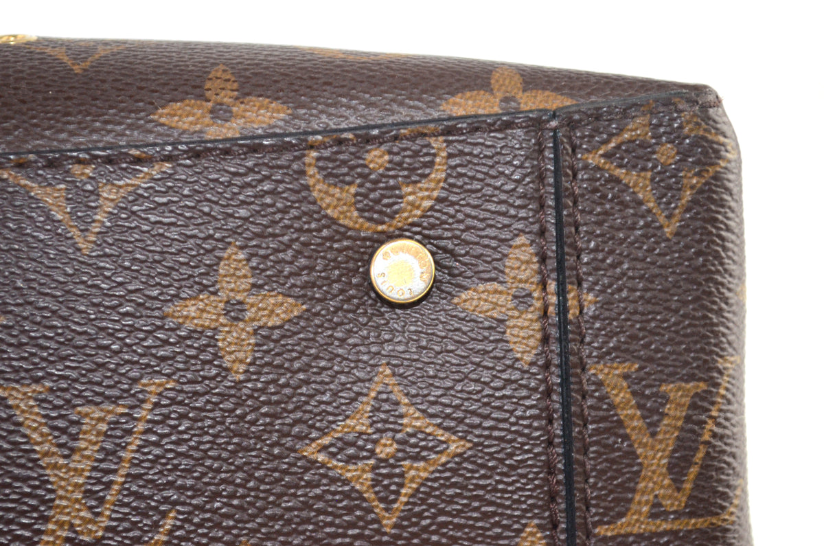 Louis Vuitton One Handle Flap Bag MM Monogram Schwarz