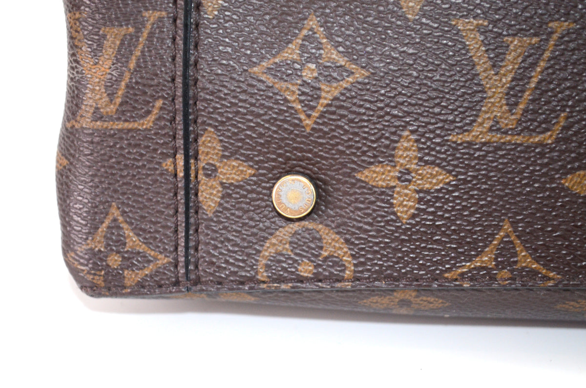 Louis Vuitton One Handle Flap Bag MM Monogram Schwarz