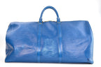 Louis Vuitton Keepall Reisetasche Epi Leder Blau Vintage