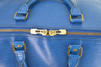 Louis Vuitton Keepall Reisetasche Epi Leder Blau Vintage