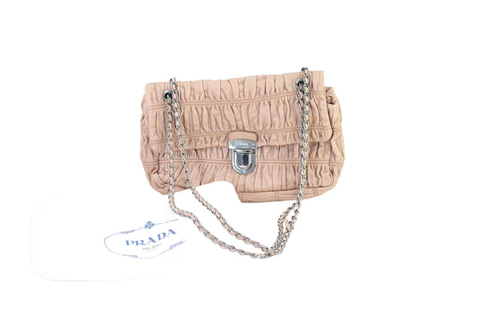 Prada Pink Tessuto Gaufre Shoulder Bag