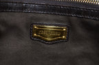 Miu Miu Tote Dunkelbraun Leder mit Krokodilprägung