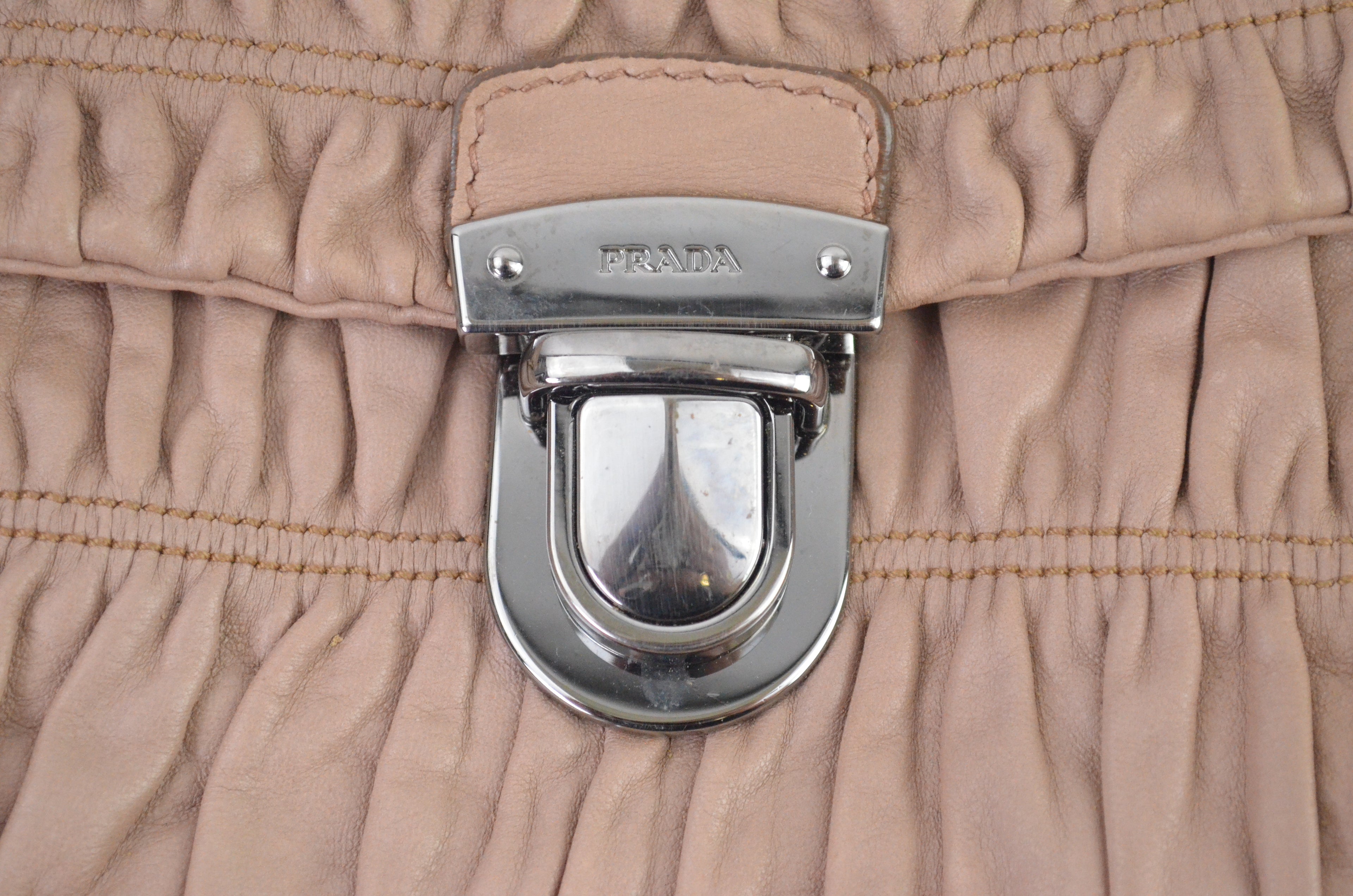Prada Pink Tessuto Gaufre Shoulder Bag