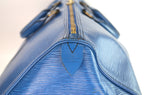 Louis Vuitton Keepall Reisetasche Epi Leder Blau Vintage
