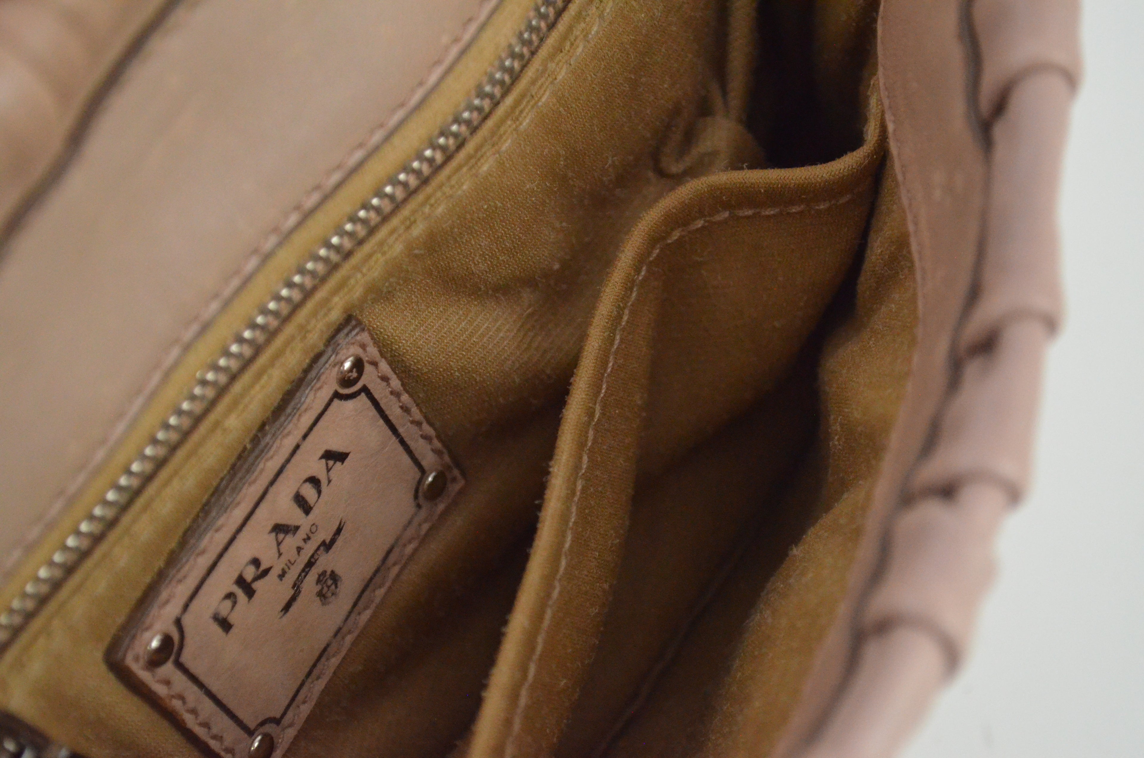 Prada Pink Tessuto Gaufre Shoulder Bag