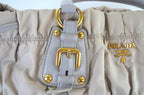 Prada Tessuto Gaufre Tote Nylon Beige